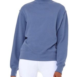 ALO Yoga Tops New Alo Yoga Freestyle Sweatshirt Blue Jean